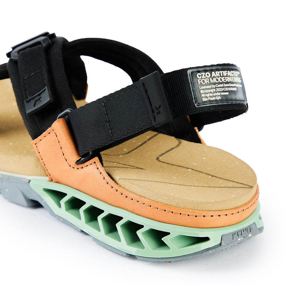 Sandália Kenner Rakka Craft Cross Bege