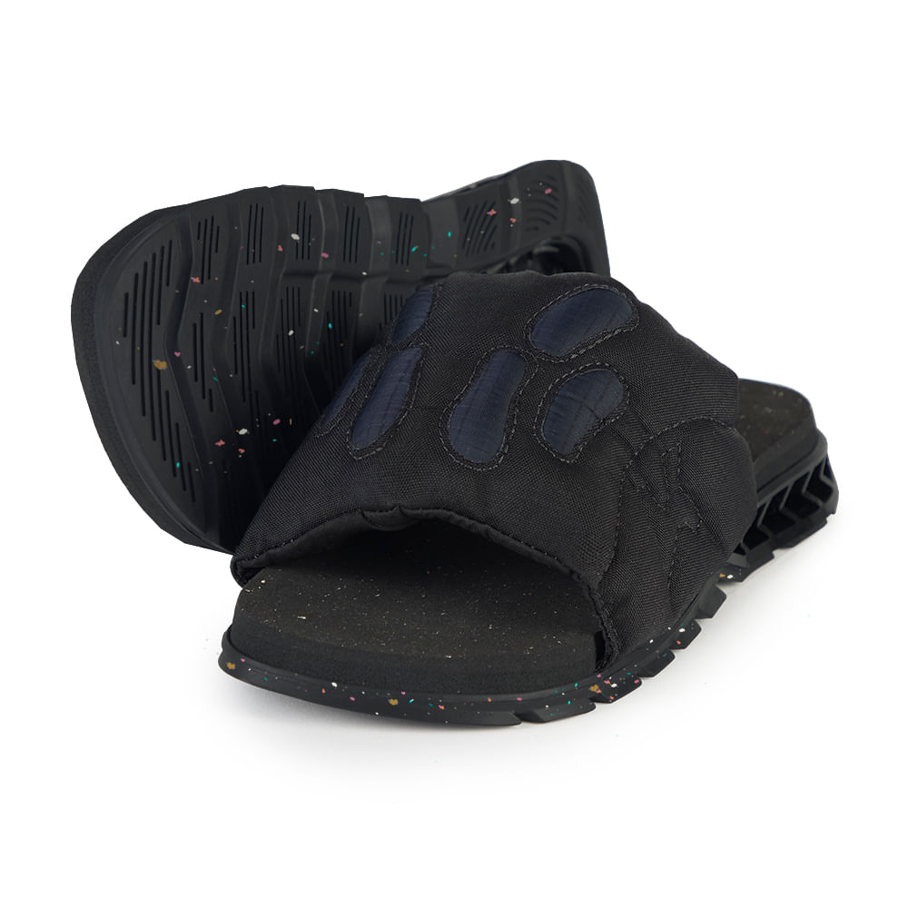 Sandália Kenner Rakka Slide Puffer Ovni Preto