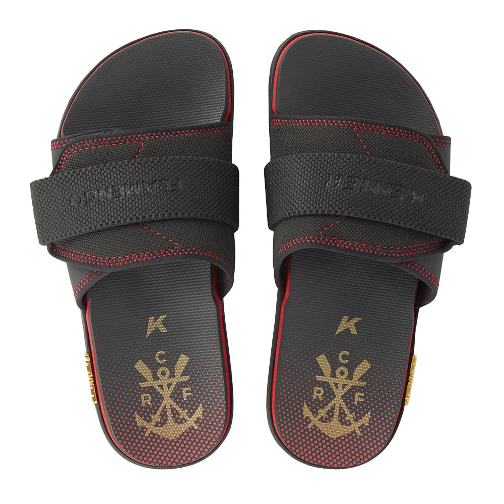 Sandália Kenner Slide Flamengo Rubro-negra