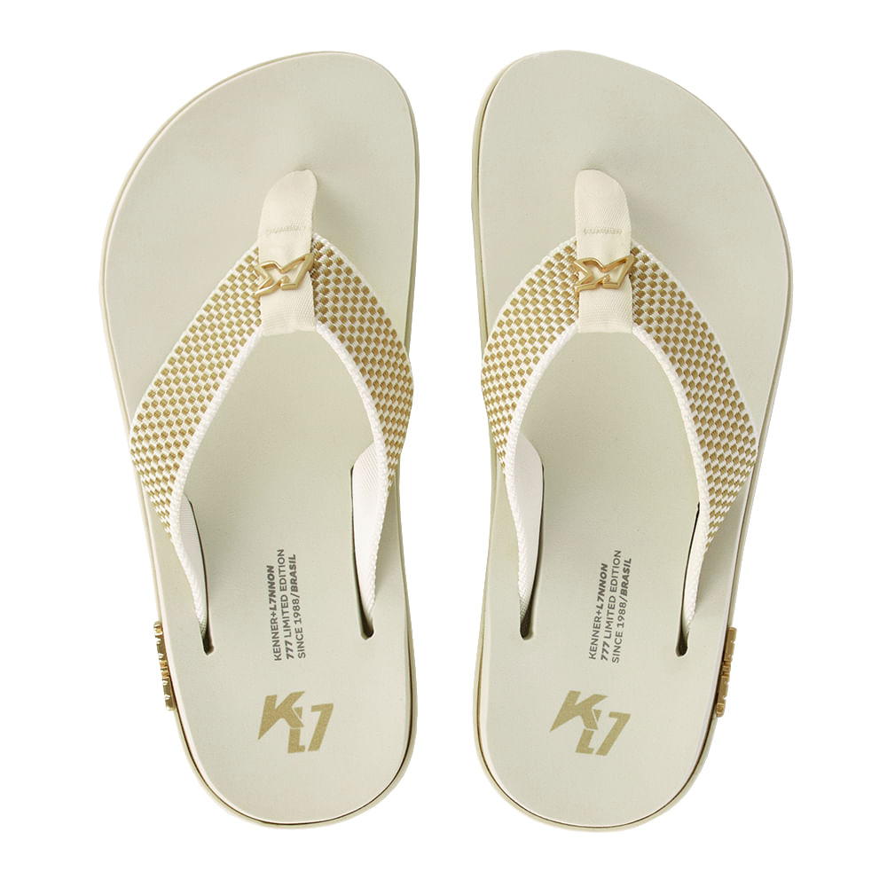 Sandália Kenner Kivah Dots L7 Off White