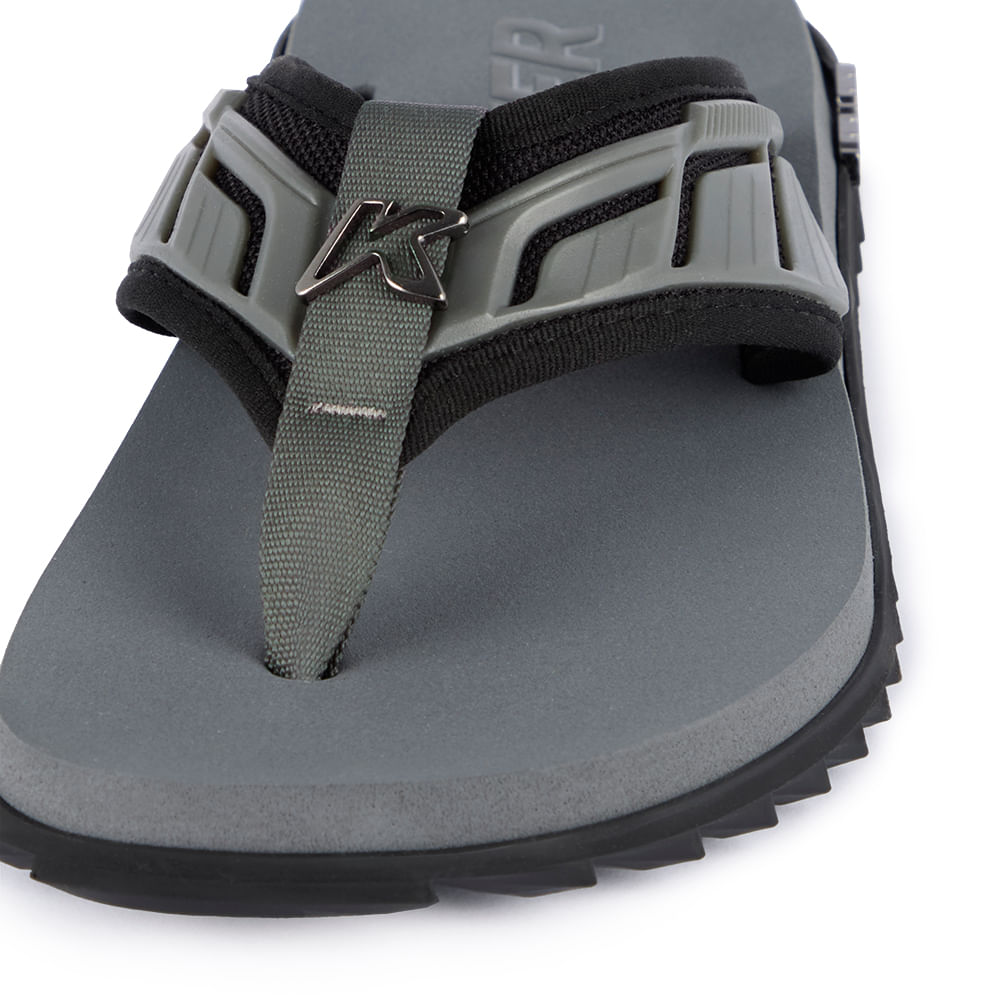 Sandália Kenner Kivah Full Force Cinza