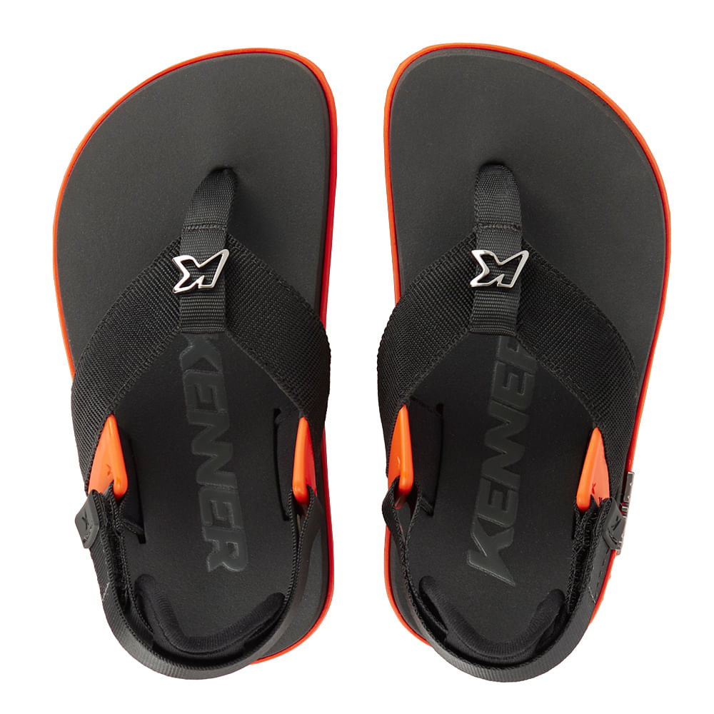 Sandália Kenner Kivah Kids Run Laranja