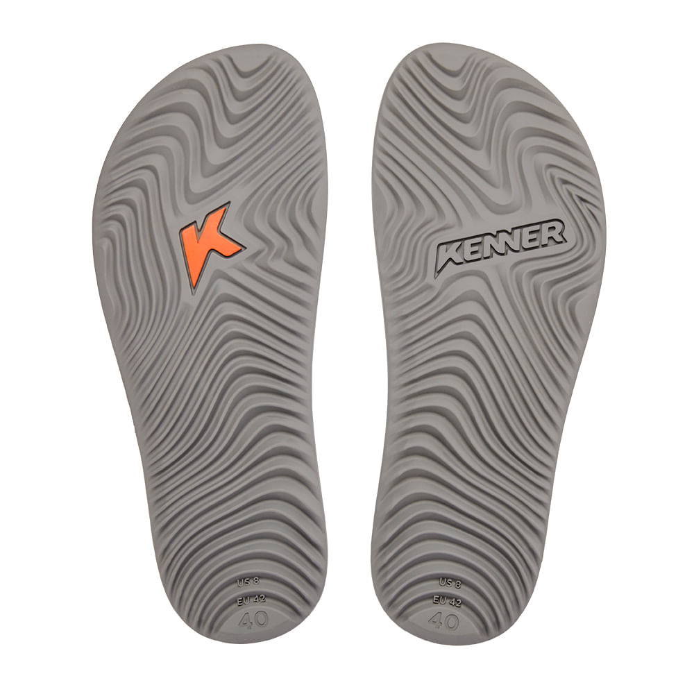 Sandália Kenner Summer Listras Cinza