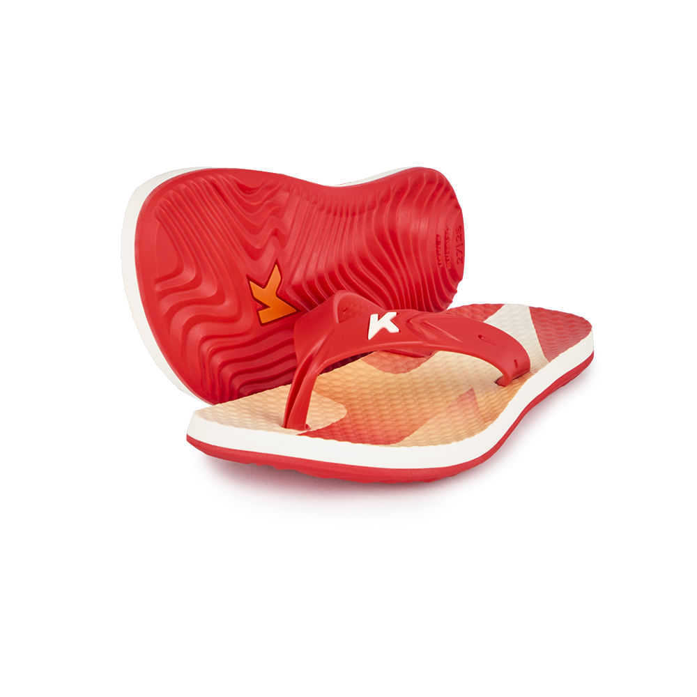 Sandália Kenner Summer Clean Kids Vermelho